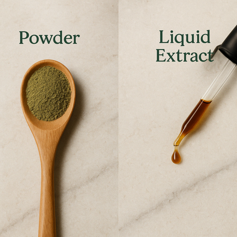 Extracts vs. Powders: Why Liquid Herbal Supplements Offer Superior Potency