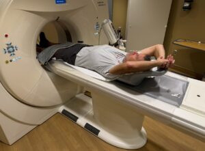 Kraig going the scan.